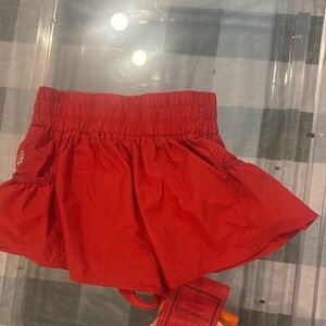 Free People Red shorts